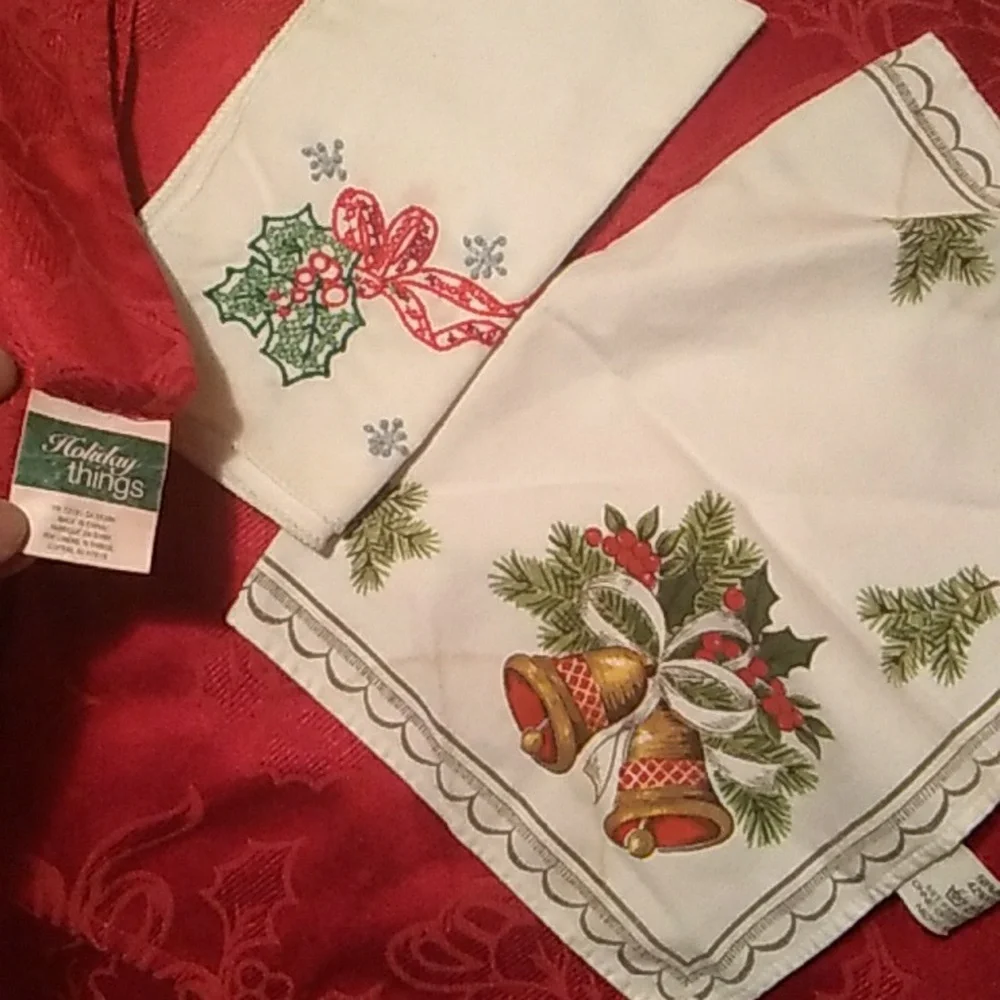 ⚜️  EUVC DAMASK  EVERGREEN TABLECLOTH  54 X 138